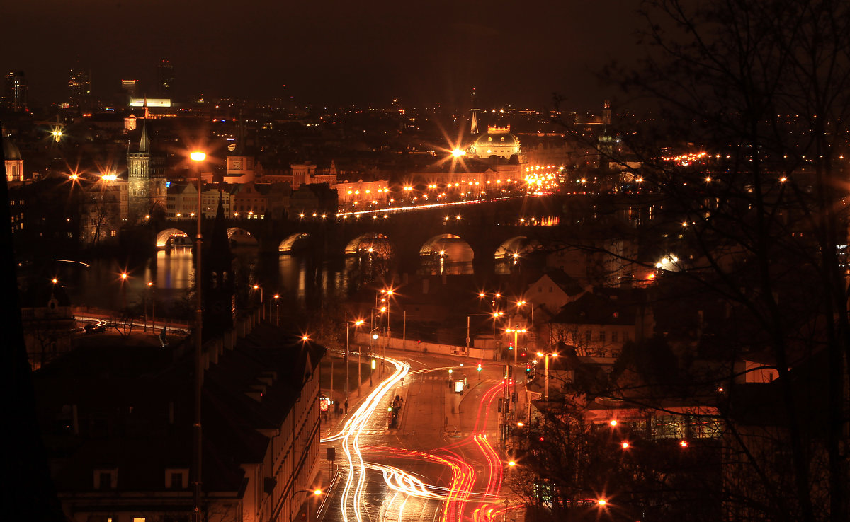 Night lights of Prague-1. - Avgusta 