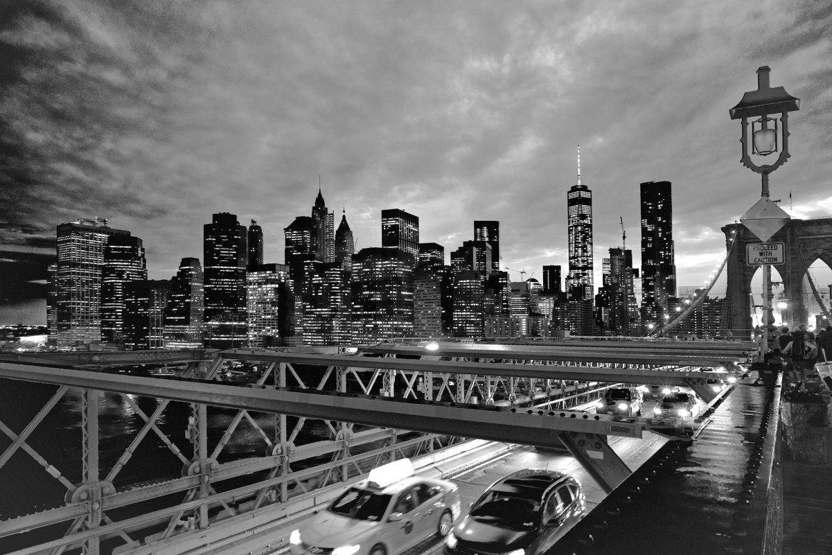 Brooklyn Bridge B&W - Alex Kulnevsky 