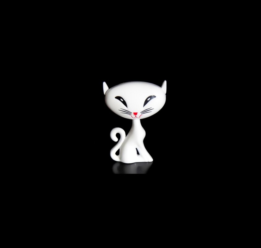 Черный квадрат с белым котом - Ольга Довженко