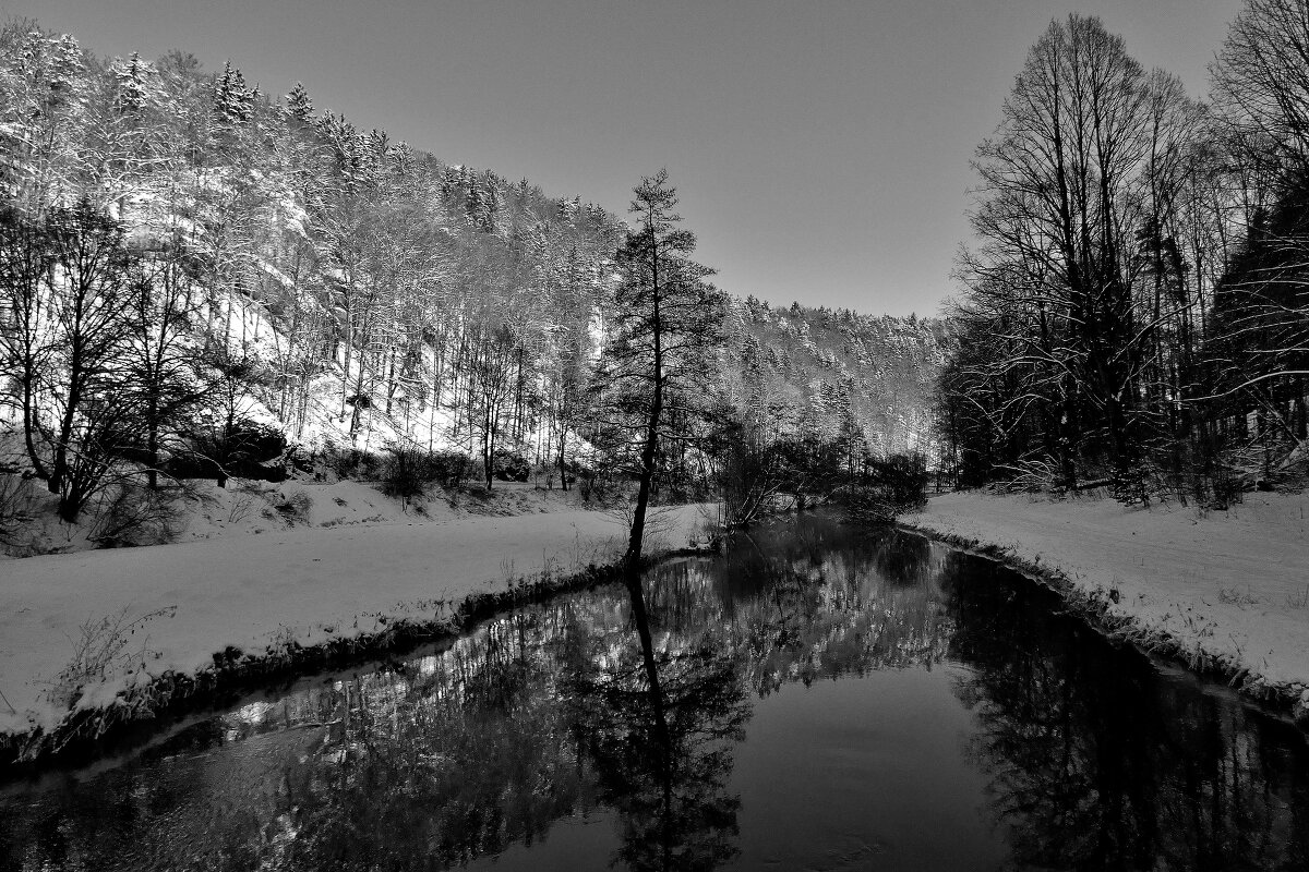 Зима  на реке  Пегнитц - backareva.irina Бакарева