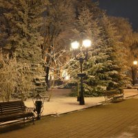 Зимний ночной Ставрополь :: Татьяна 