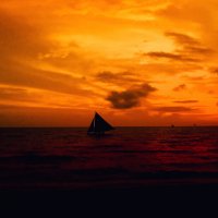 Lone sailboat :: Max Kenzory Experimental Photographer