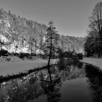 Зима  на реке  Пегнитц :: backareva.irina Бакарева