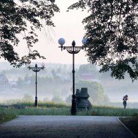 Раннее летнее утро в городском парке. Шуя, Ивановская область. :: Сергей Пиголкин