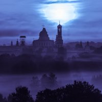 Сумерки, туман, "фонарь". :: Александр Белоглазов