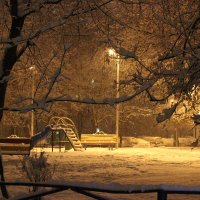 Вечерний снегопад :: Николай П