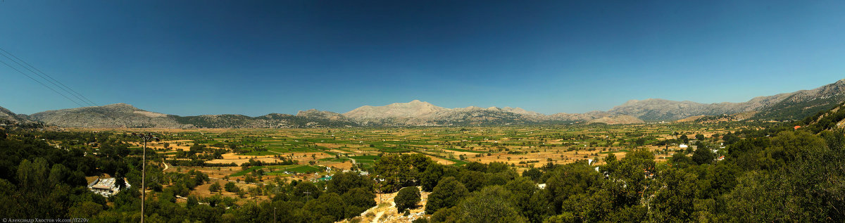 Панорама Критского плоскогорья. - Александр Хвостов