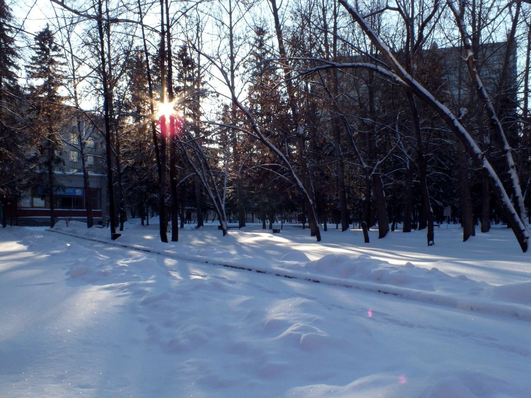 Зимний пейзаж недалеко от работы - Александр Смирнов 