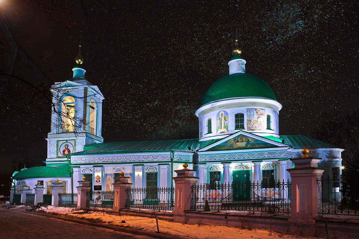 моя столица ночная москва(церковь на Воробьевых горах) - юрий макаров