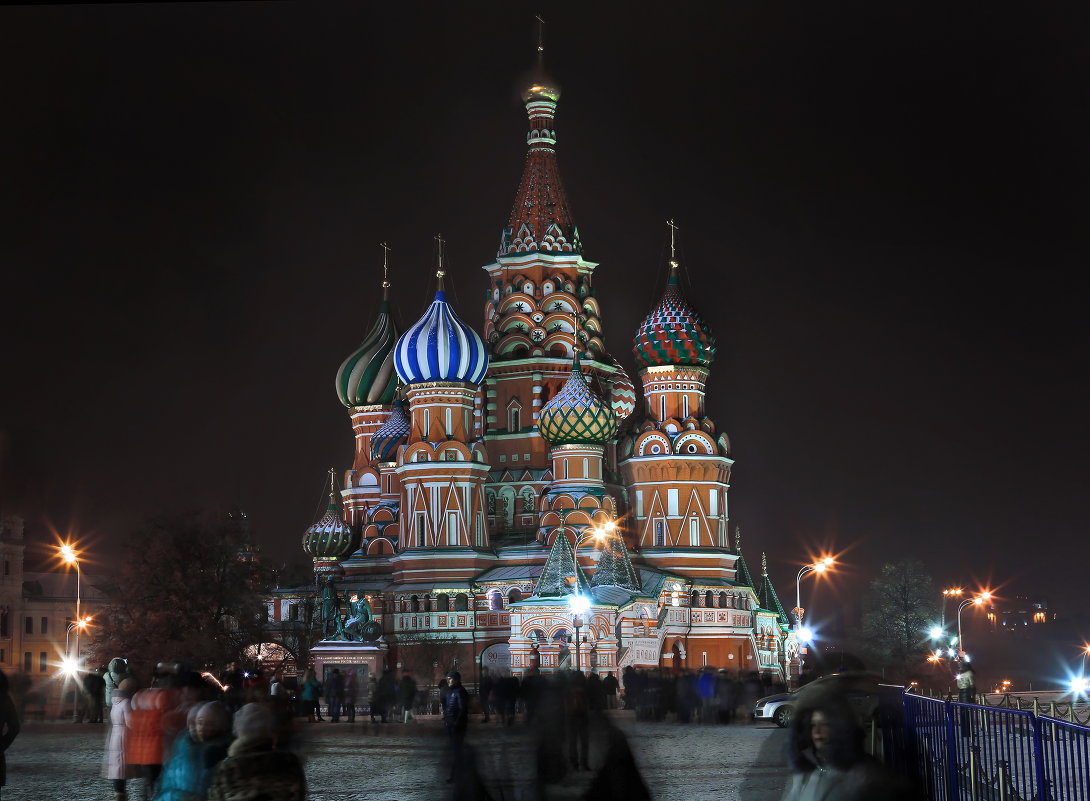 моя Столица ночная Москва(Храм Василия Блаженного) - юрий макаров