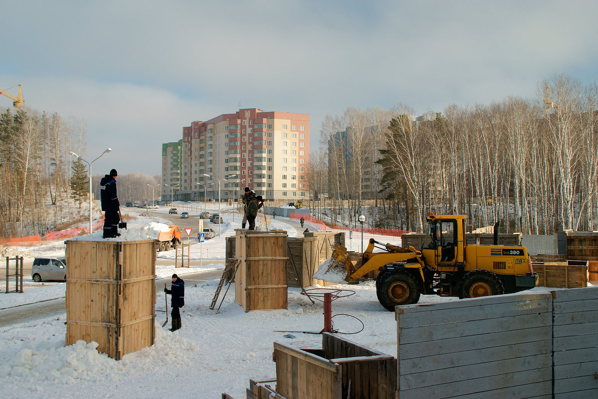 Строительство снежного городка - Вера Кириллова