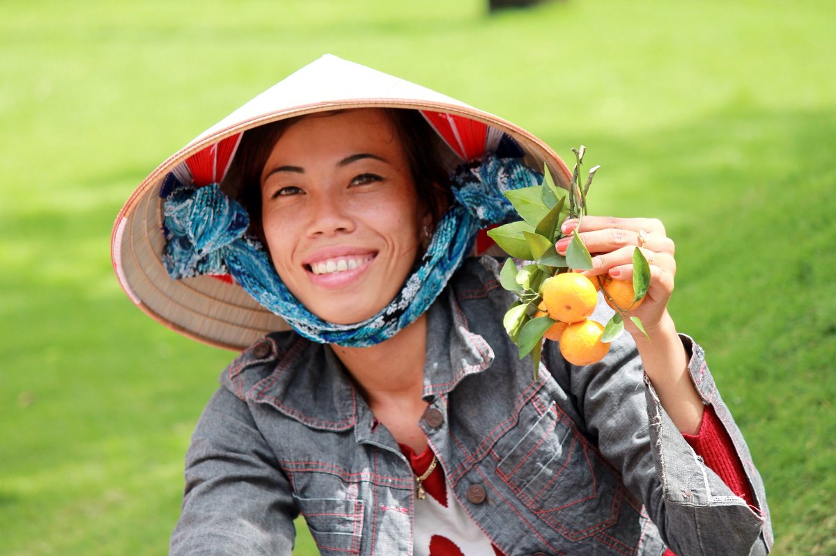 Вьетнамская девушка, торгующая фруктами - Наташа Попова