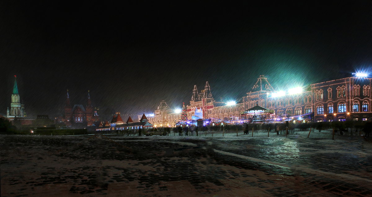 моя Столица ночная Москва(снег) - юрий макаров