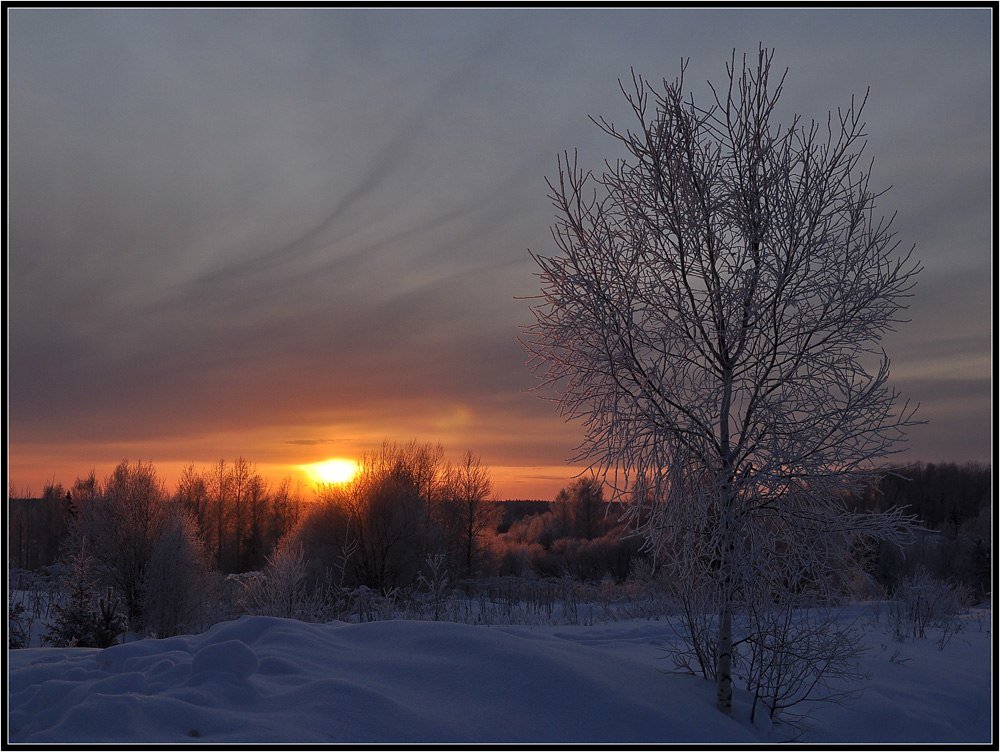 Зимнее солнце на закате - Александр 