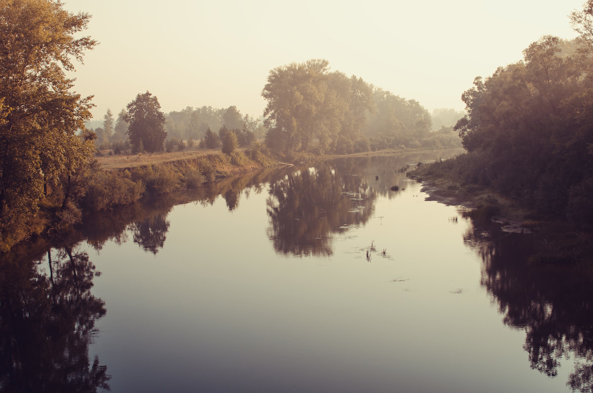 Рассвет на реке Сива. лето 2012г - Марина Хлопина