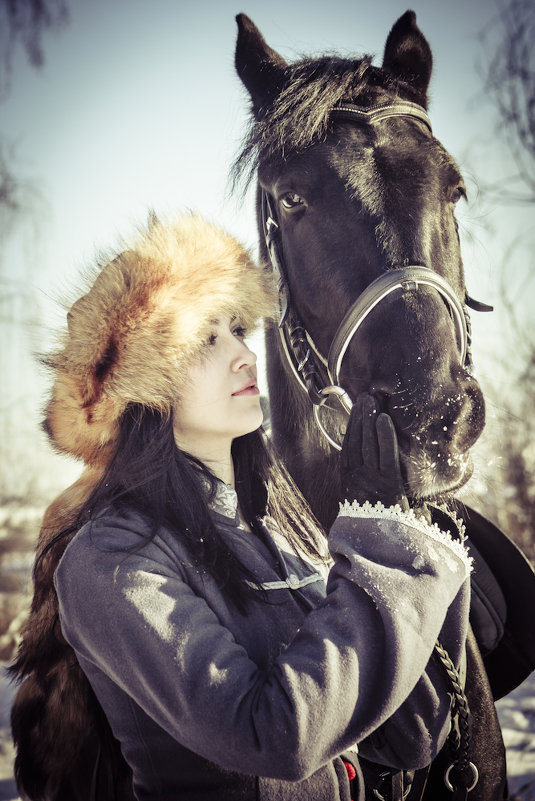 Зимняя встреча на лошадях 1 - Любовь Борисова