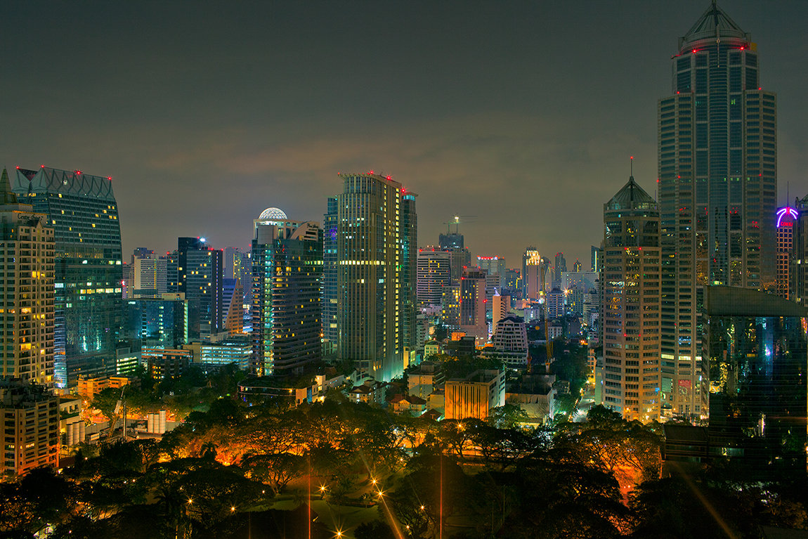 Бангкок, вид на город с тридцать какого-то этажа - Дмитрий Волков 