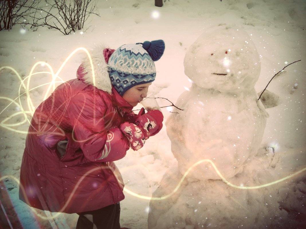 Снеговик с рябиновым компотом :) - Natali 