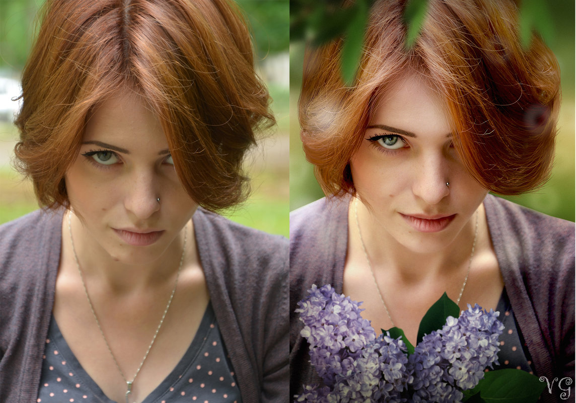 до и после (весенний портретик) - Veronika G