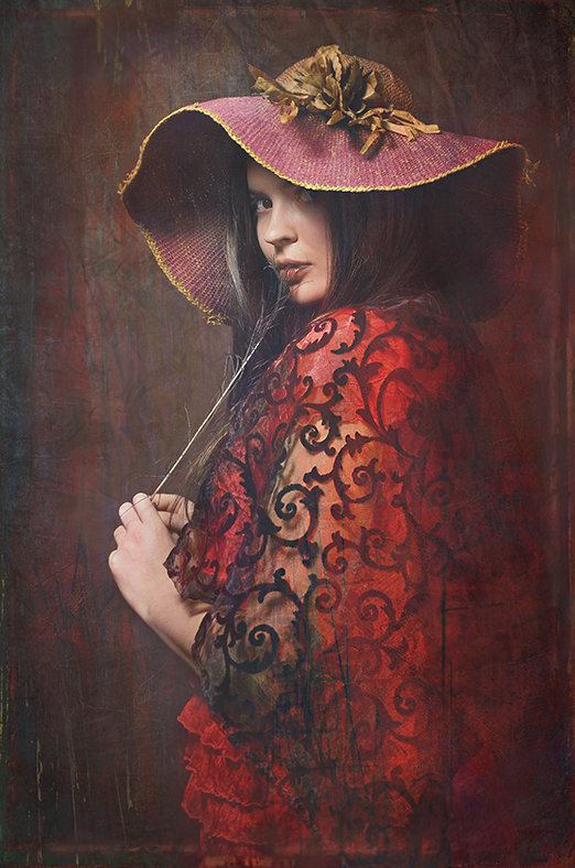 Портрет женщины в шляпе. - Михаил Давыдов