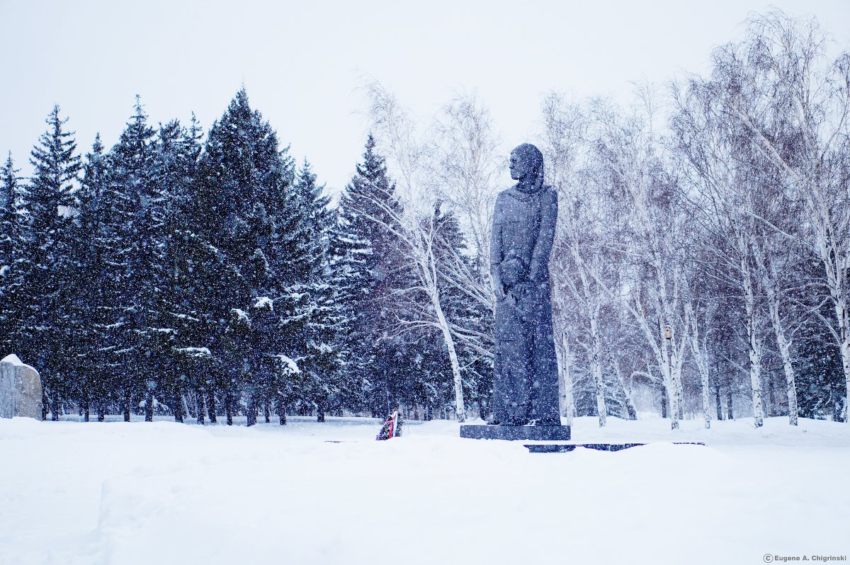 Памятник Сибирячке. Парк Победы, Омск. - Eugene A. Chigrinski