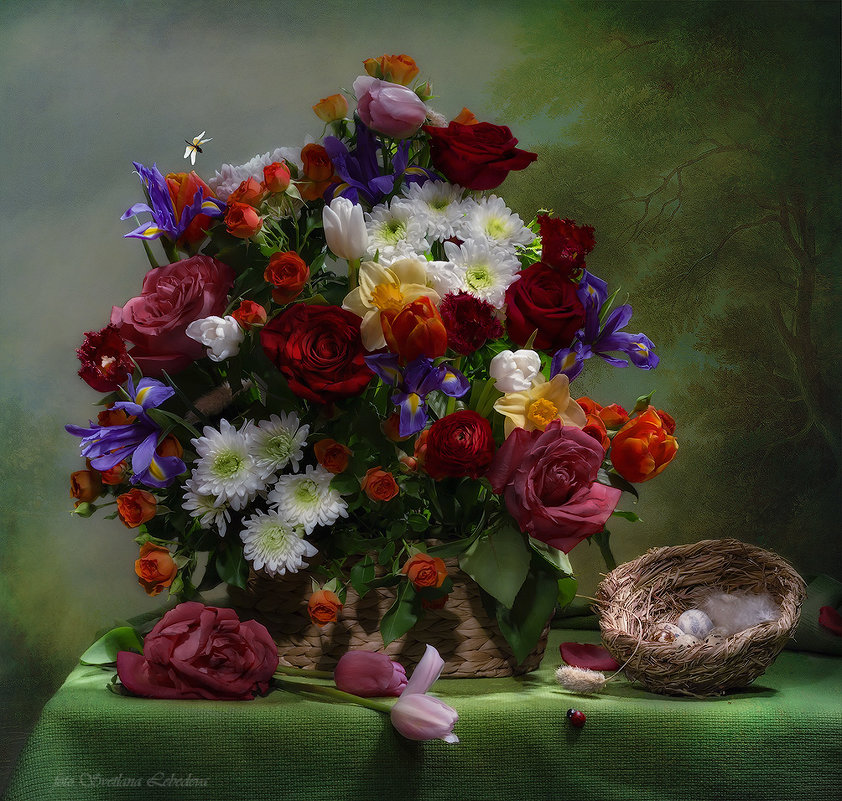 С цветами и гнездом - Светлана Л.
