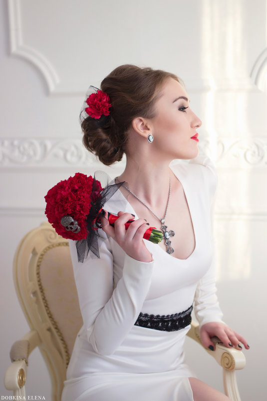 Невеста в стиле "Белая готика" - Елена Добкина