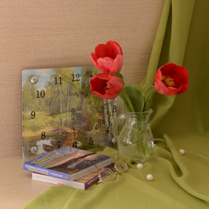 Вдохновение красных тюльпанов - Ольга Нарышкина