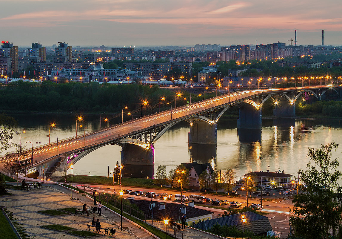 Канавинский мост и Ярмарочная площадь - Георгий Пичугин