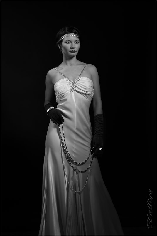 Портрет невесты в стиле Retro-Noir - Dalliya Elle