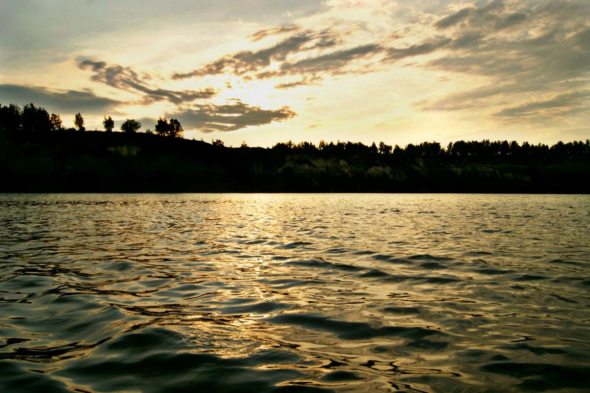 Закат на озере - Dasha Ald