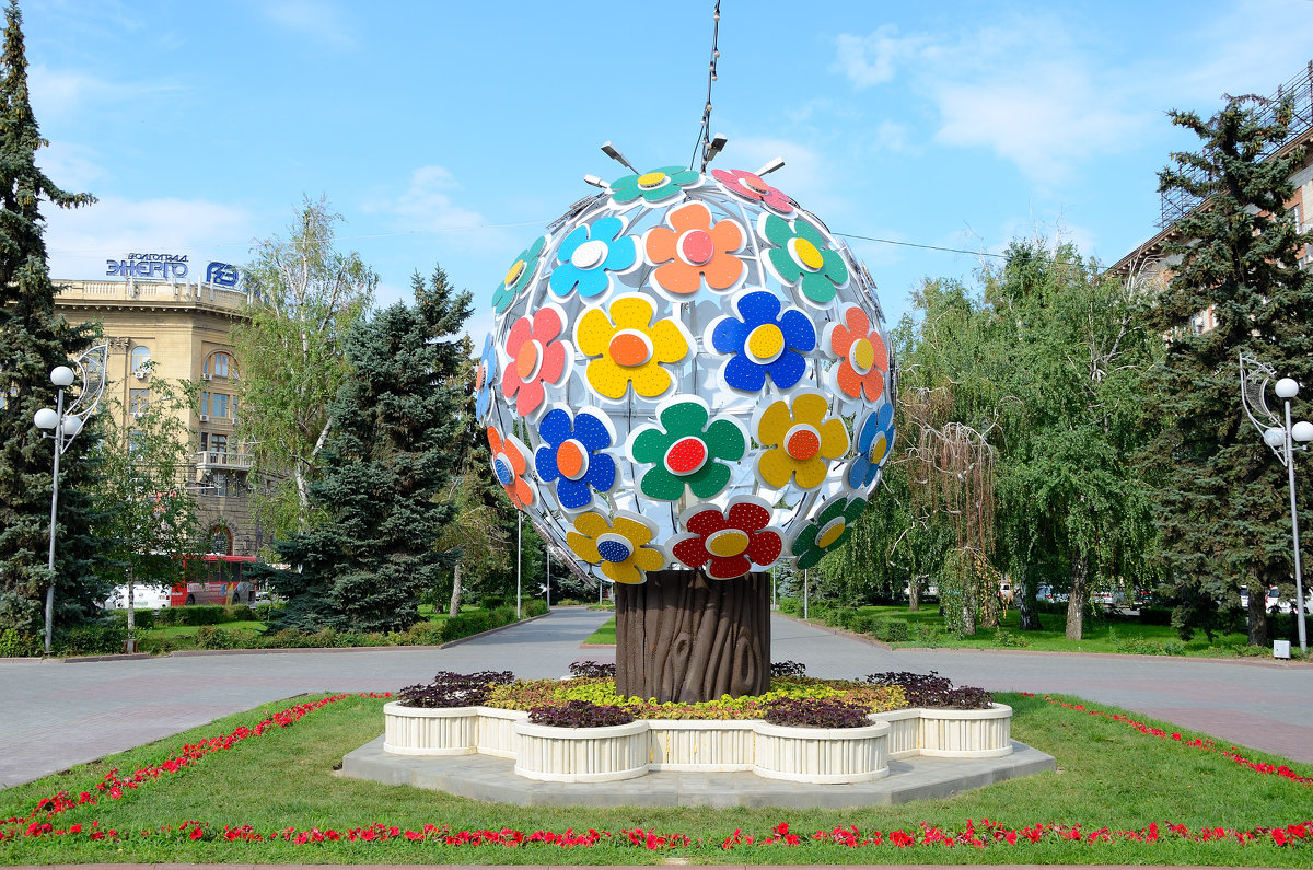 На Аллее Героев Волгограда выросло новое цветочное дерево - Александр Стариков