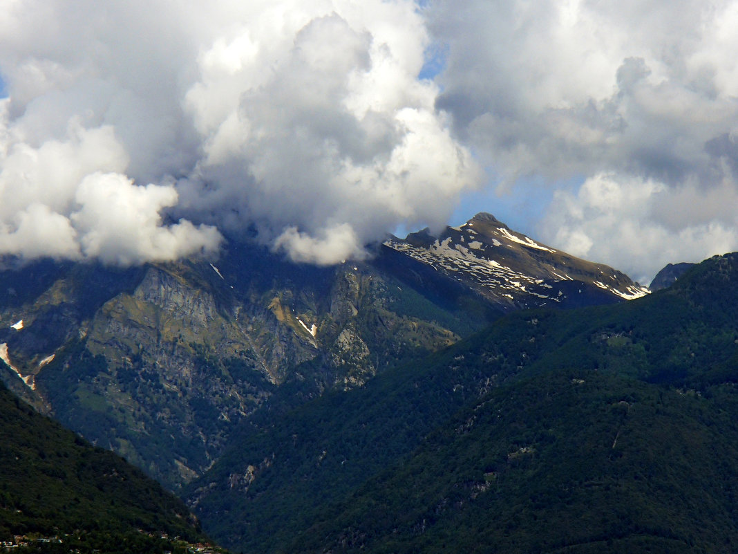 Снежные вершины Альп. Швейцария - Надежда Гусева