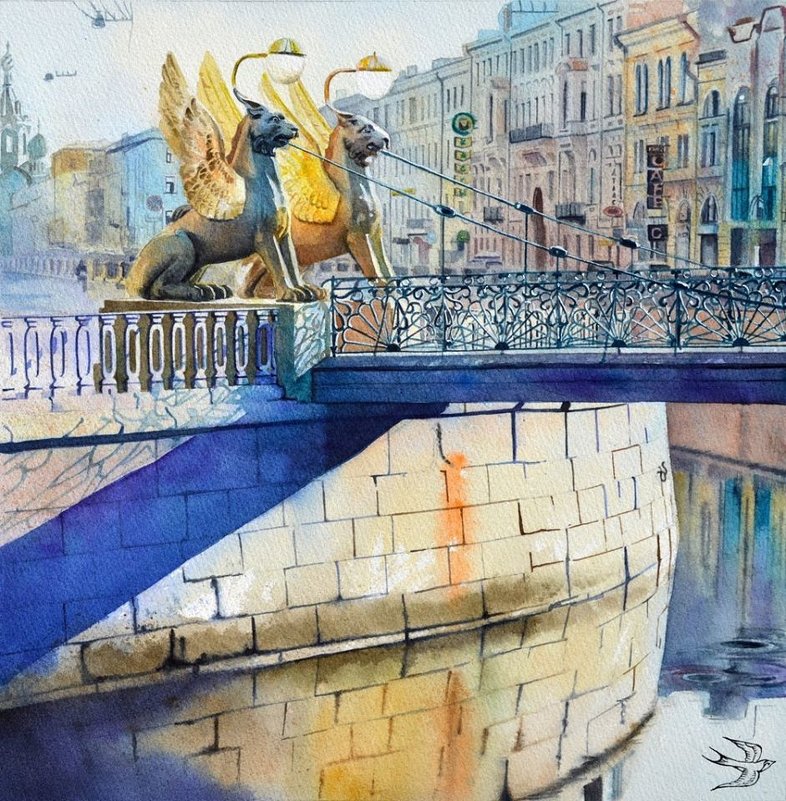 Банковский мост в Санкт-Петербурге - Дарья Егорова