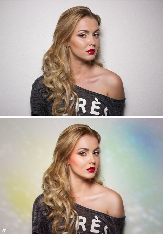 цветные лучики (до и после) - Veronika G