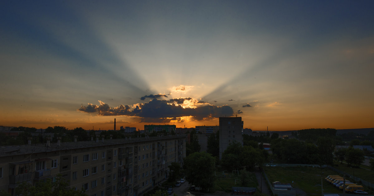 Вечернее небо. г. Бердск - Наталья Стёжкина