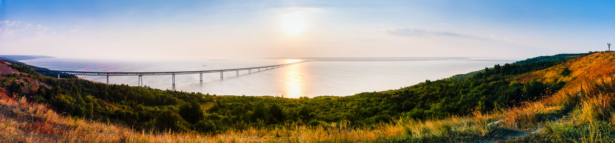 Панорама Куйбышевского водохранилища 3 - Damir (@) KHABIBULLIN