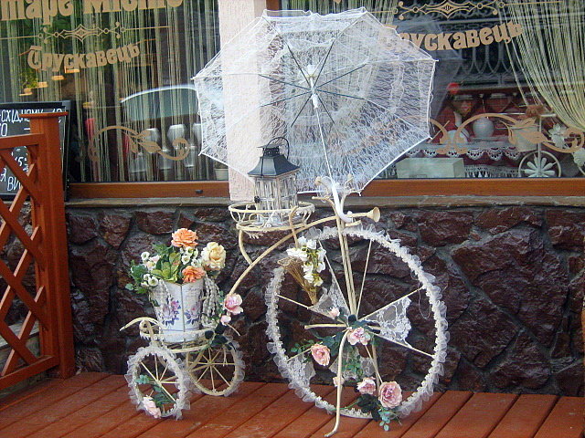 Зонтик от солнца и велосипед. - Валентина ツ ღ✿ღ
