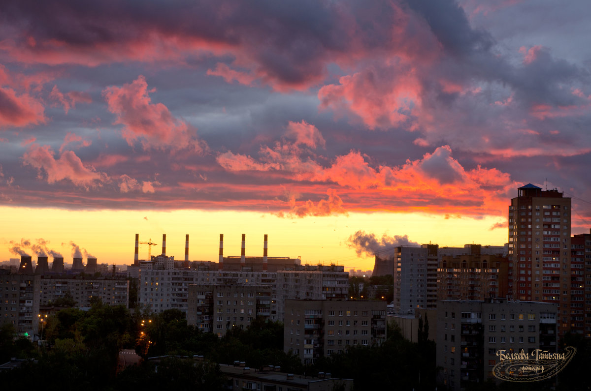 Закат над городом Дзержинский - Татьяна 