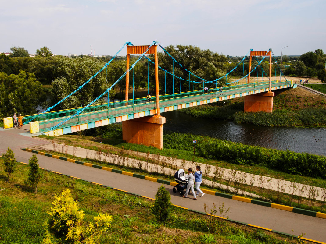 Подвесной мост через канал Цны. Тамбов - Виктор 