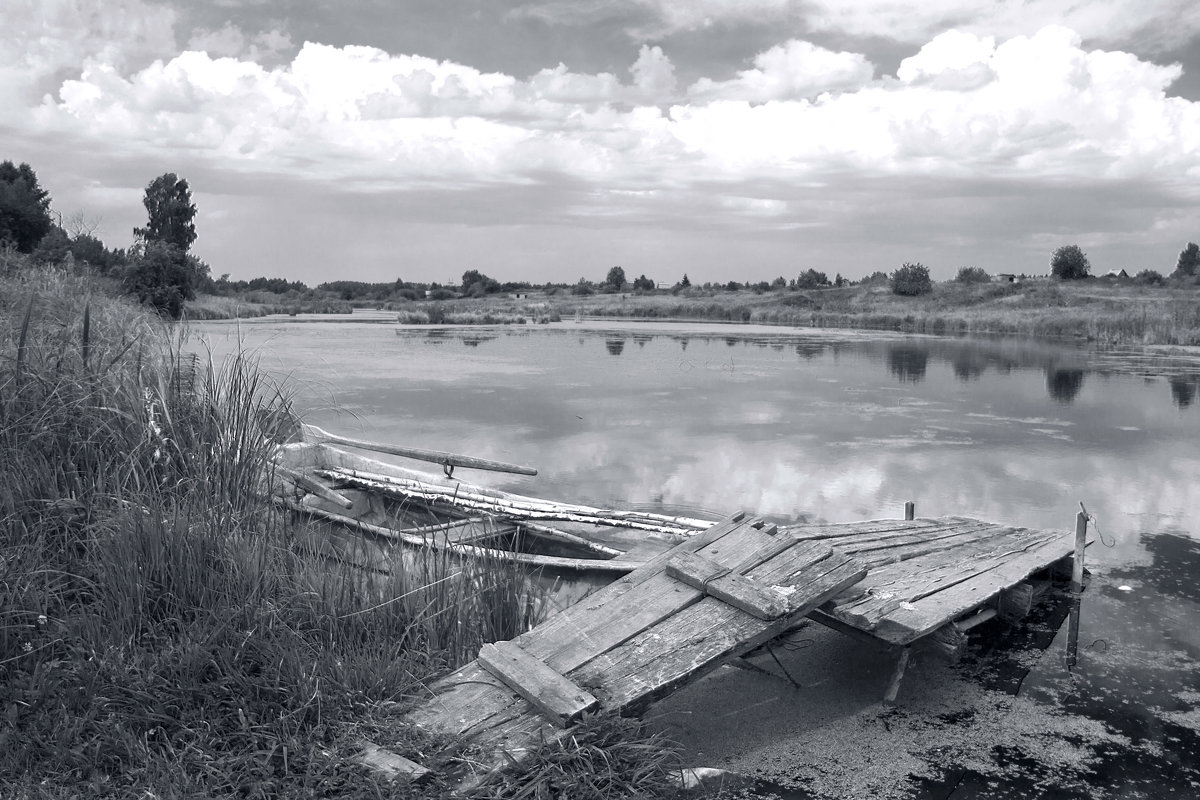 Река, лодка - Мария Комарова