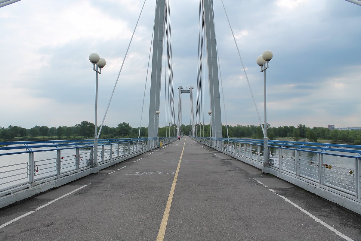 Пешеходный мост через Енисей - GALINA 