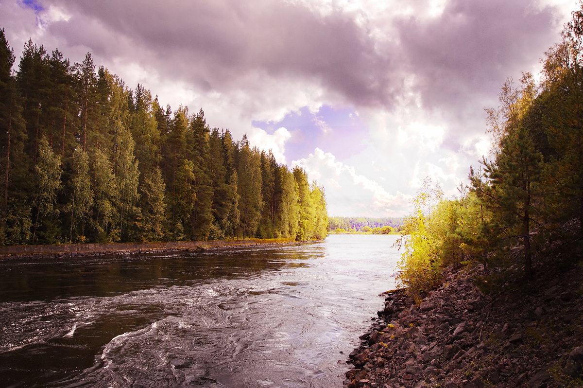 Вуокса-финская сторона реки. - Валерий Стогов