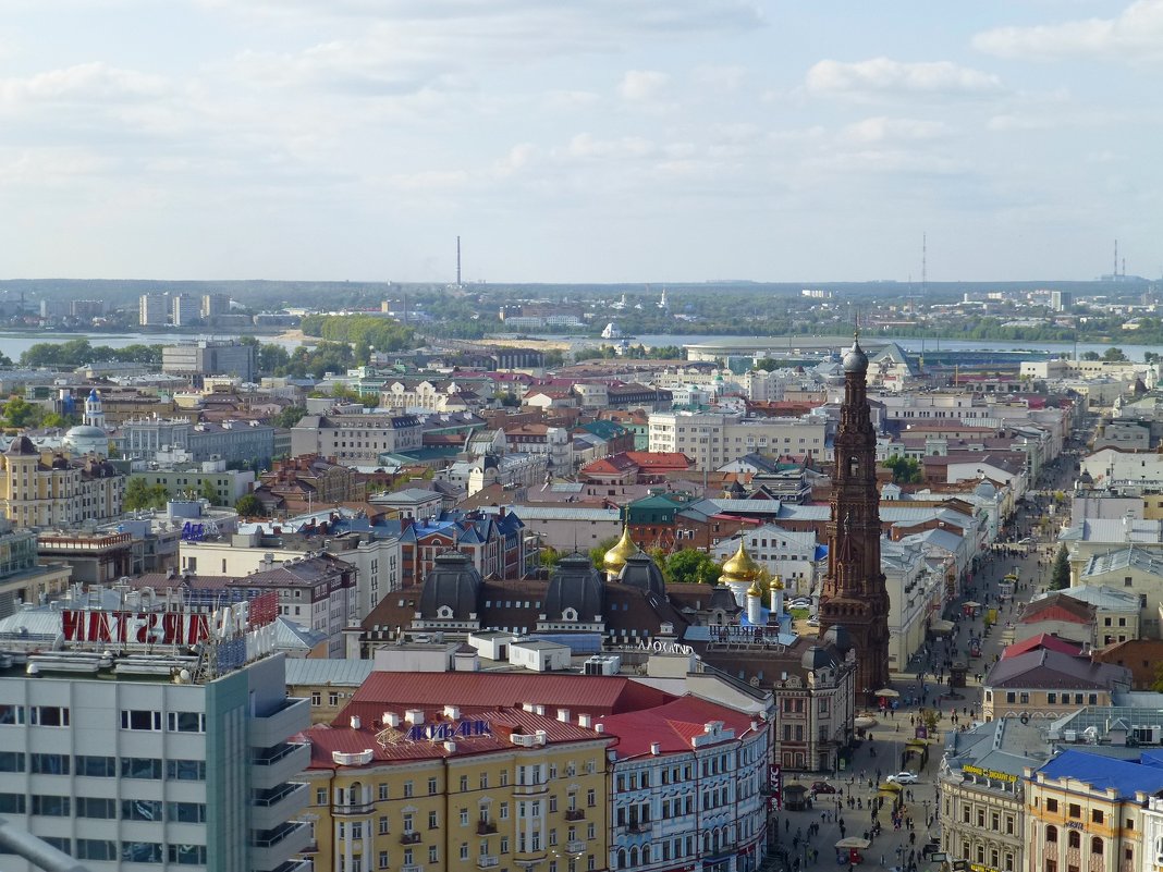 Вид на Казань со смотровой площадки Гранд Отель Казань - Наиля 