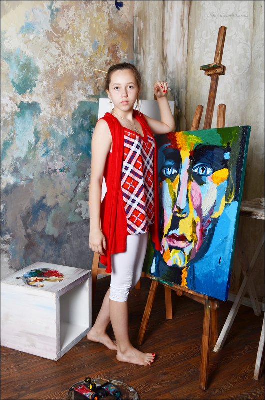 In the artist's Studio - Tatiana Kretova