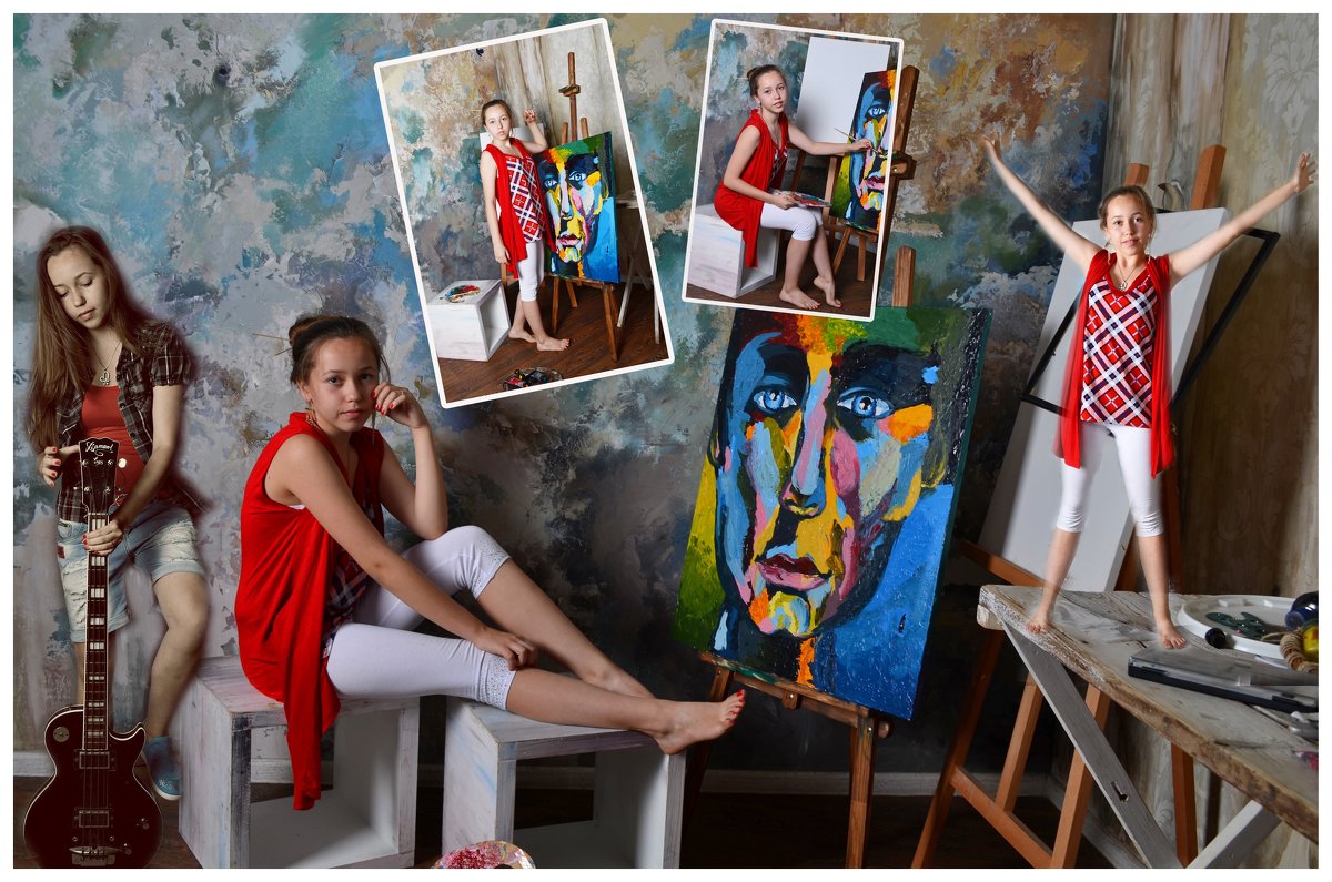 In the artist's Studio - Tatiana Kretova