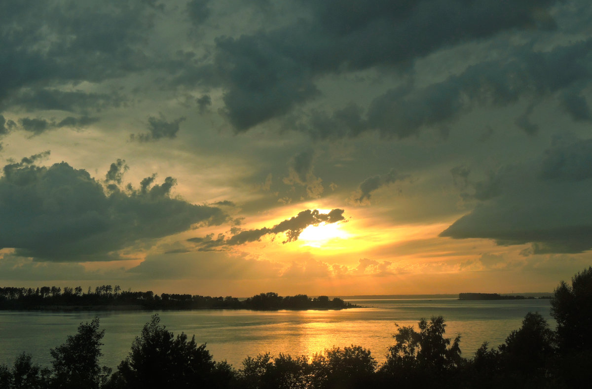 Закат над Новосибирским водохранилищем - Оксана Успенская
