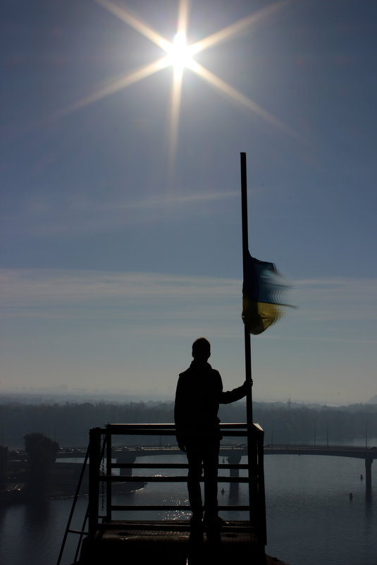 Флаг Украины. - Клевер 