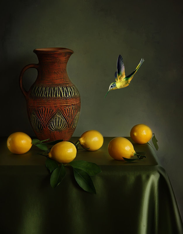 Натюрморт с лимонами - Елена Чаусова 