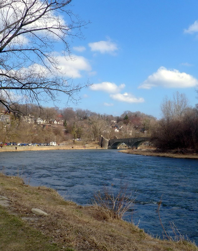 Река Хамбер и старый мост...(апрель 2013) - Юрий Поляков